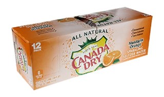 Canada Dry Orange Mandarin Club Soda 355ml 12pk